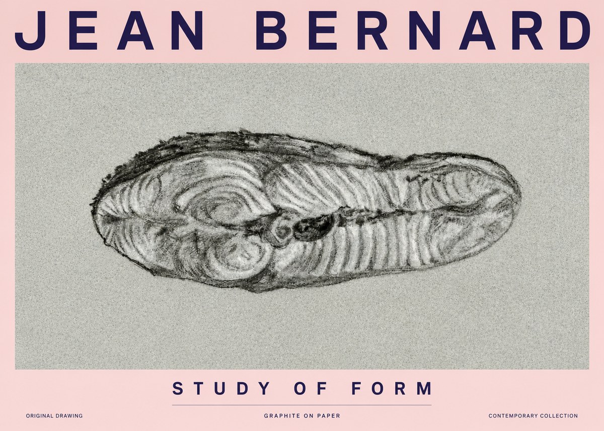 Jean Bernard Study of Form I No3 - Plakát