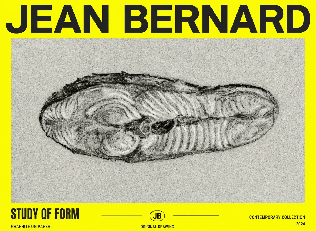 Jean Bernard Study of Form I No4 - Plakát