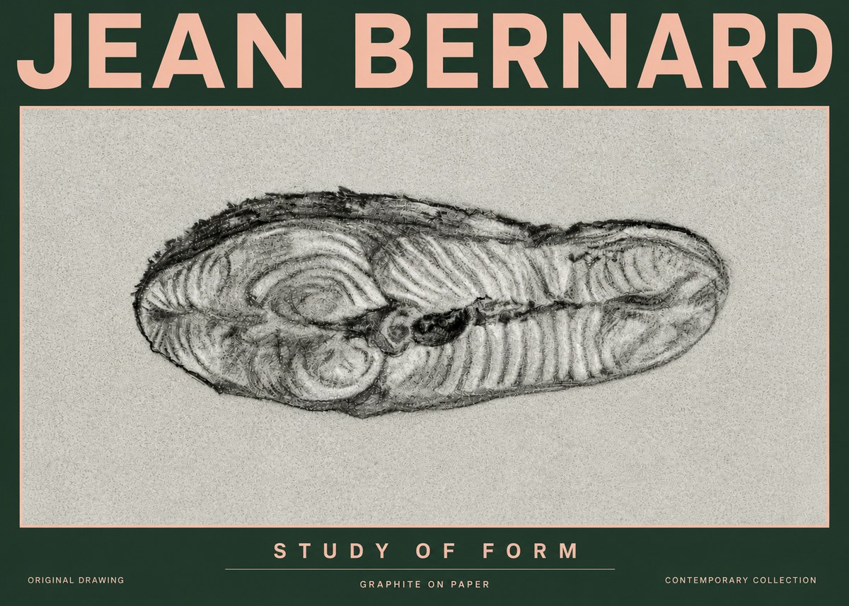 Jean Bernard Study of Form I No6 - Plakát