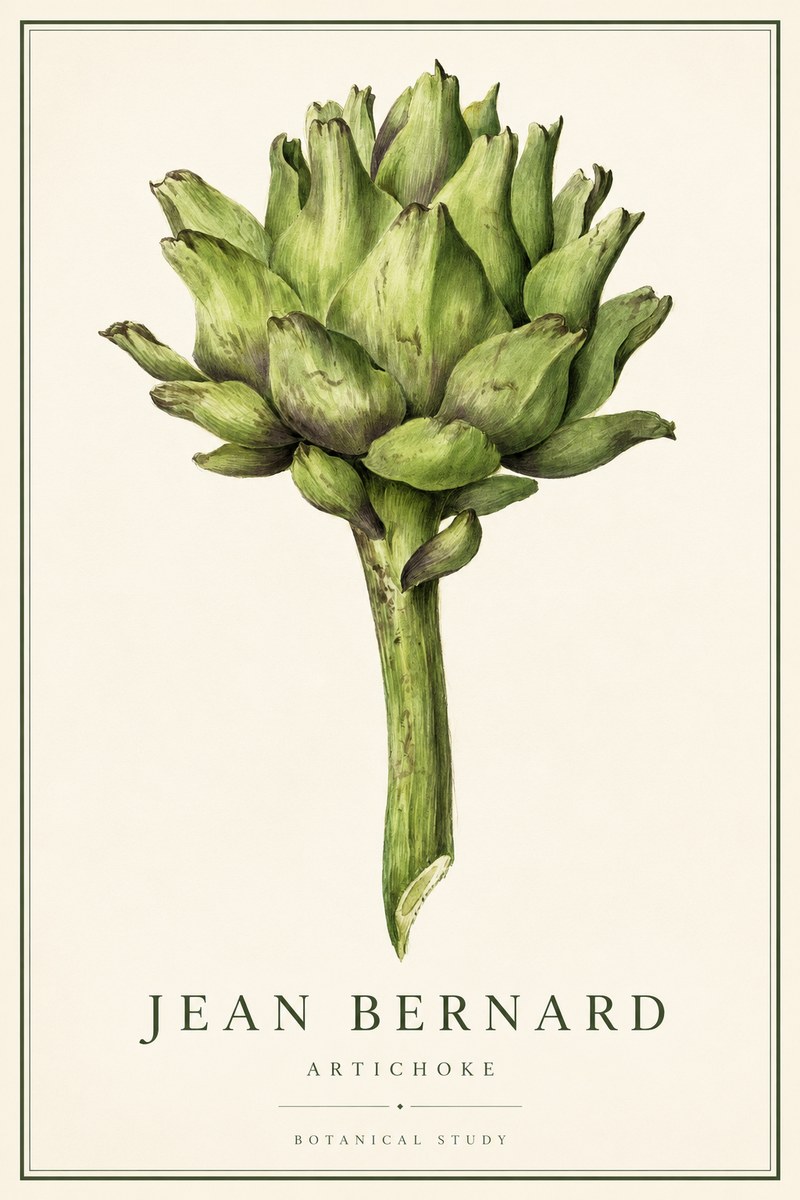 Jean Bernard Green Artichoke No3 - Plakát