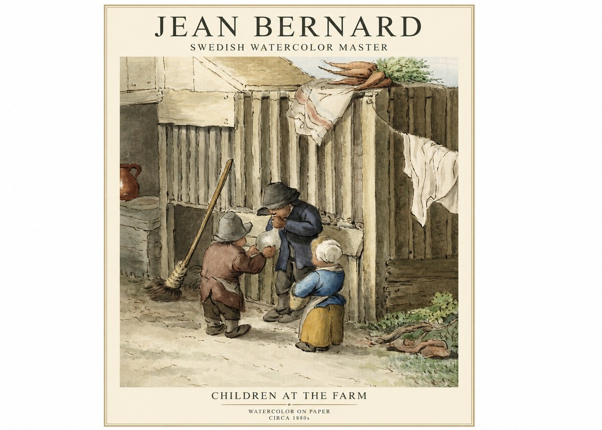 Jean Bernard Children at the Gate No3 - Plakát