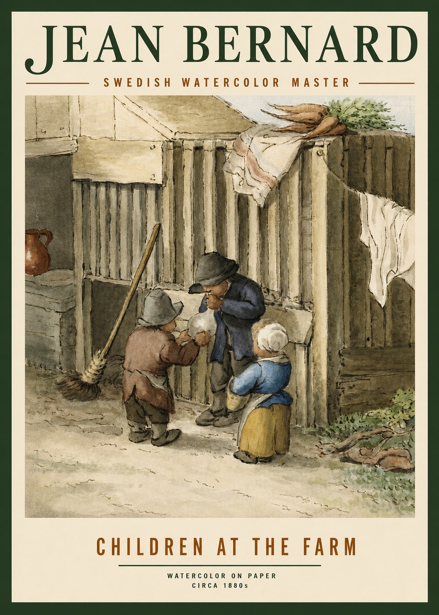 Jean Bernard Children at the Gate No4 - Plakát