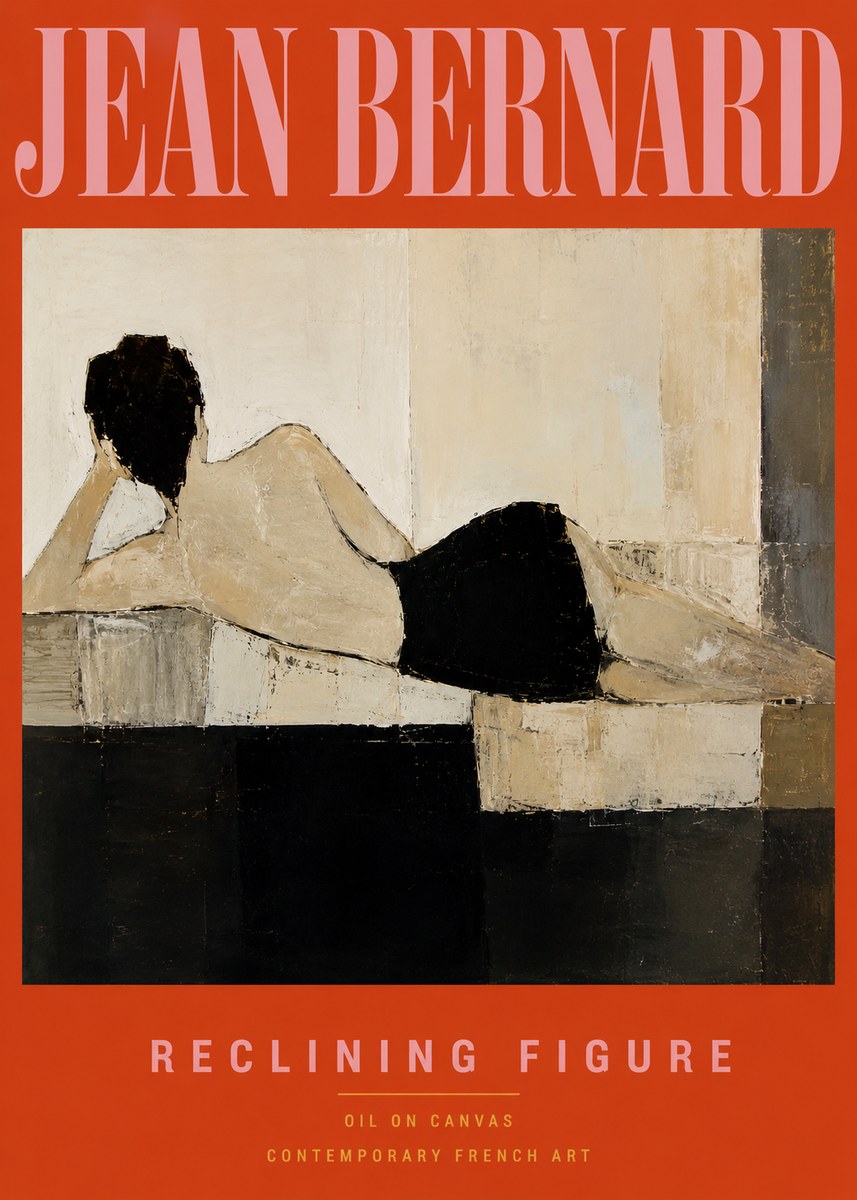 Jean Bernard Study of a Horse VIII No4 - Plakát