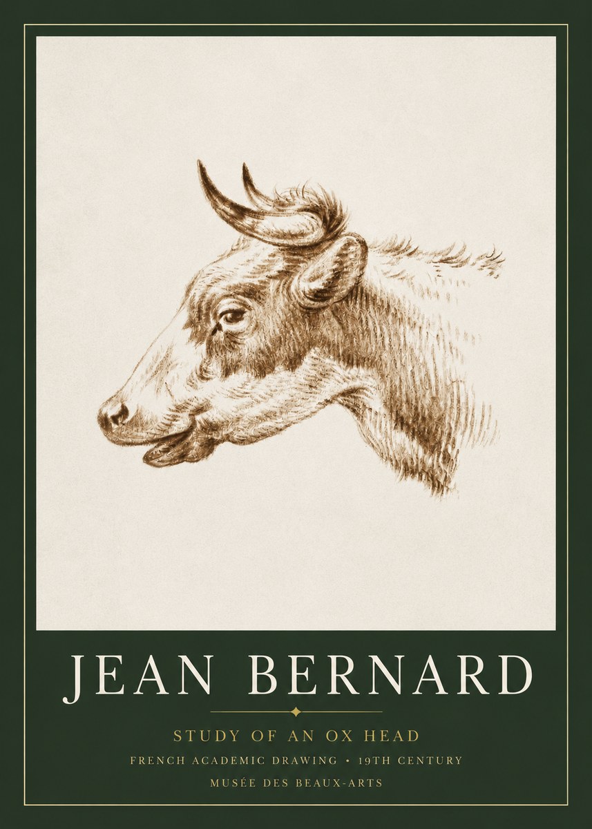 Jean Bernard Bovine Study II No5 - Plakát