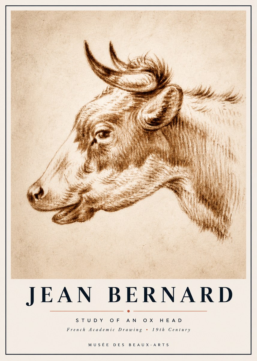 Jean Bernard Bovine Study II No6 - Plakát