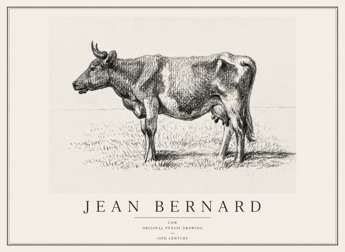 Jean Bernard Cow I No1 - Plakát