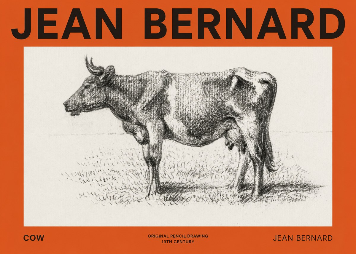 Jean Bernard Cow I No2 - Plakát