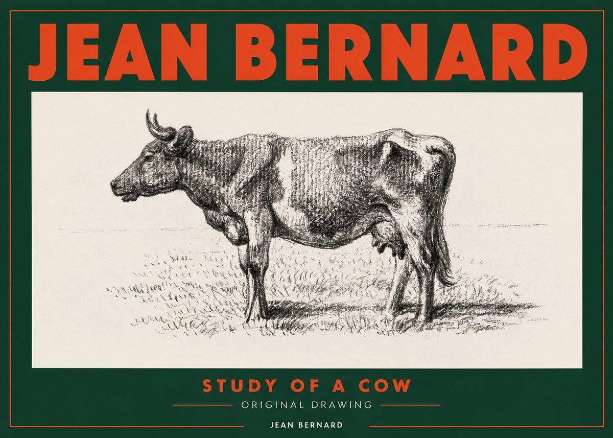 Jean Bernard Cow I No4 - Plakát