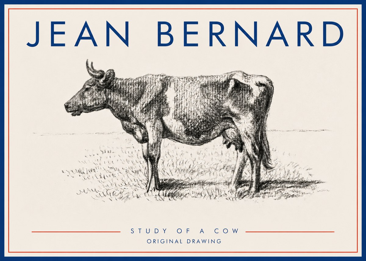 Jean Bernard Cow I No5 - Plakát