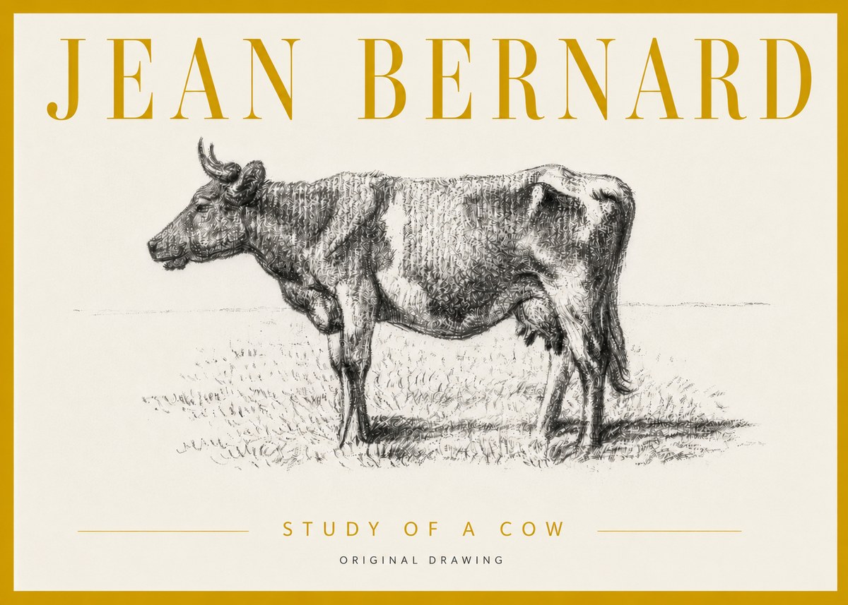 Jean Bernard Cow I No6 - Plakát