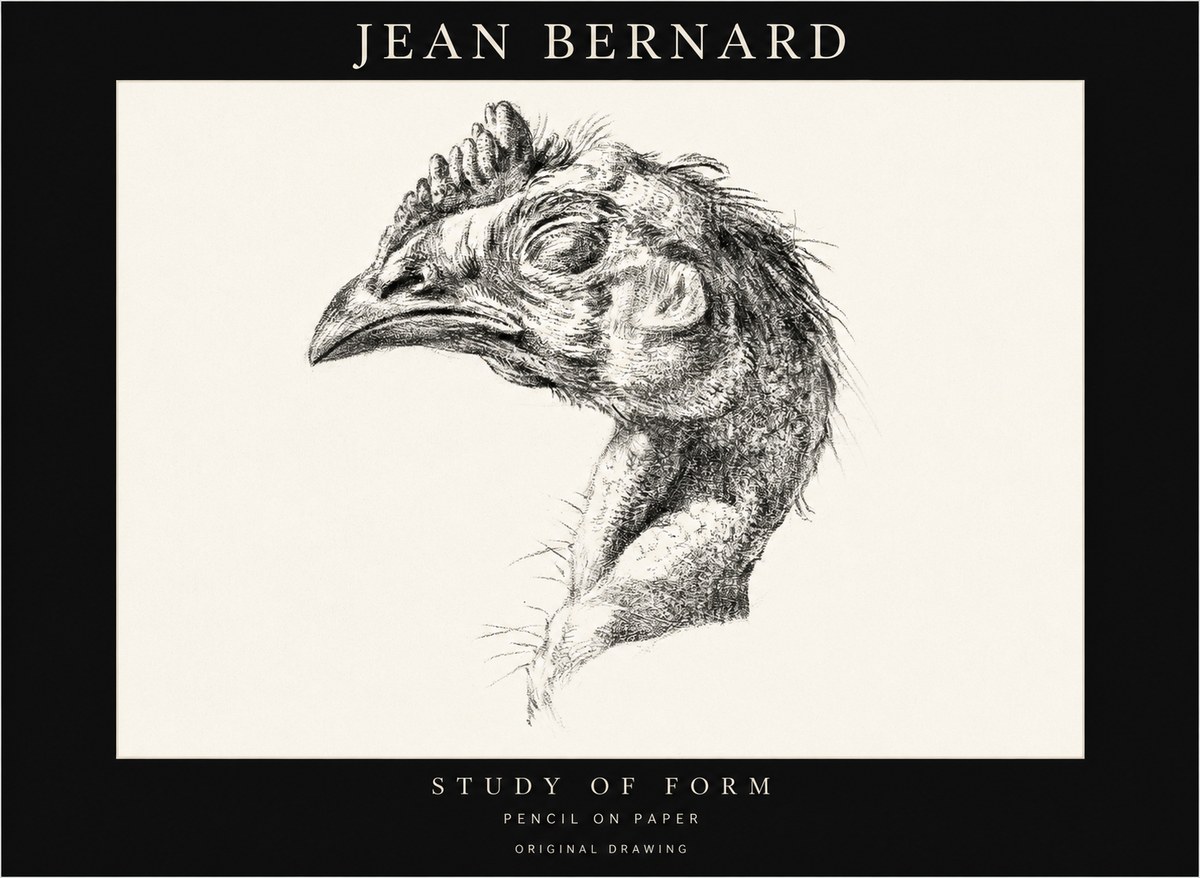Jean Bernard Study of Form II No1 - Plakát