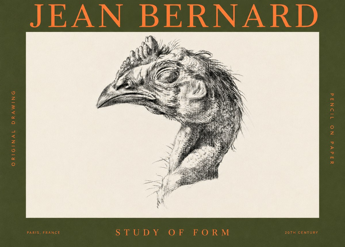 Jean Bernard Study of Form II No2 - Plakát