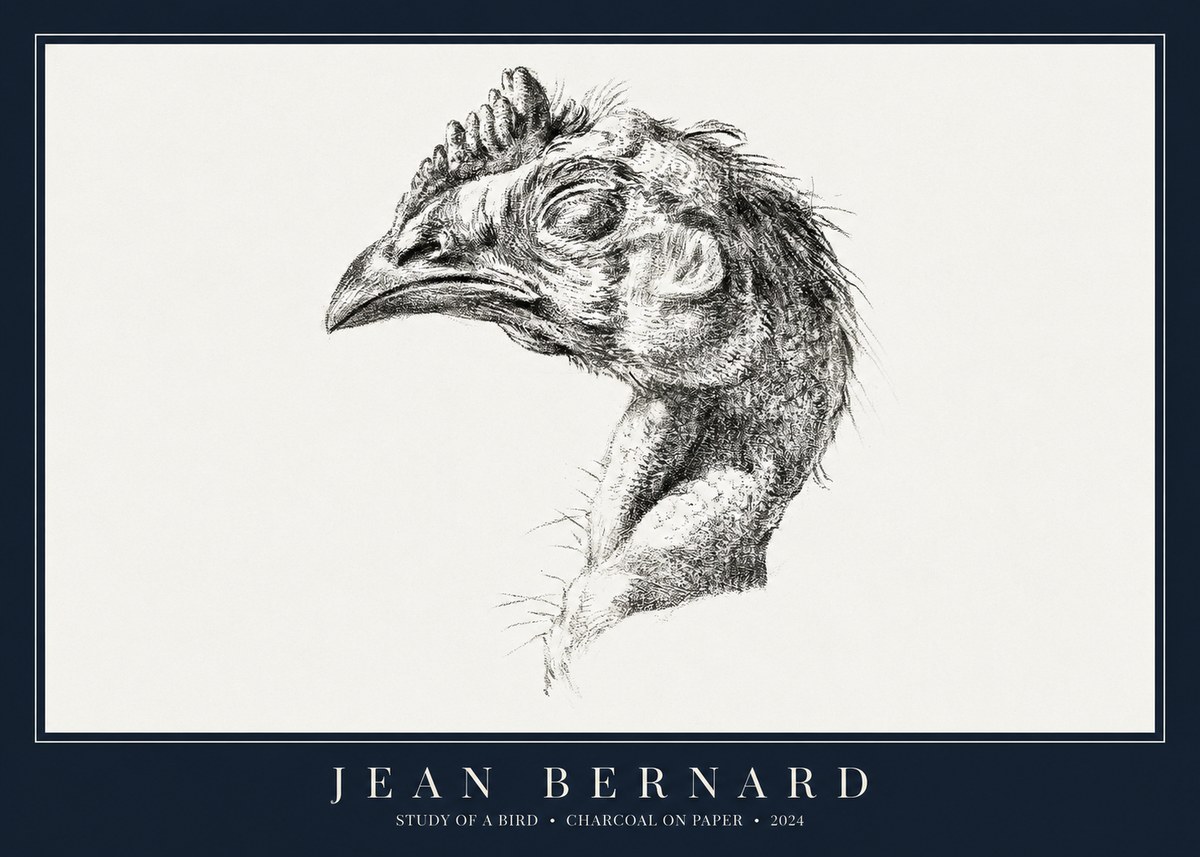 Jean Bernard Study of Form II No3 - Plakát