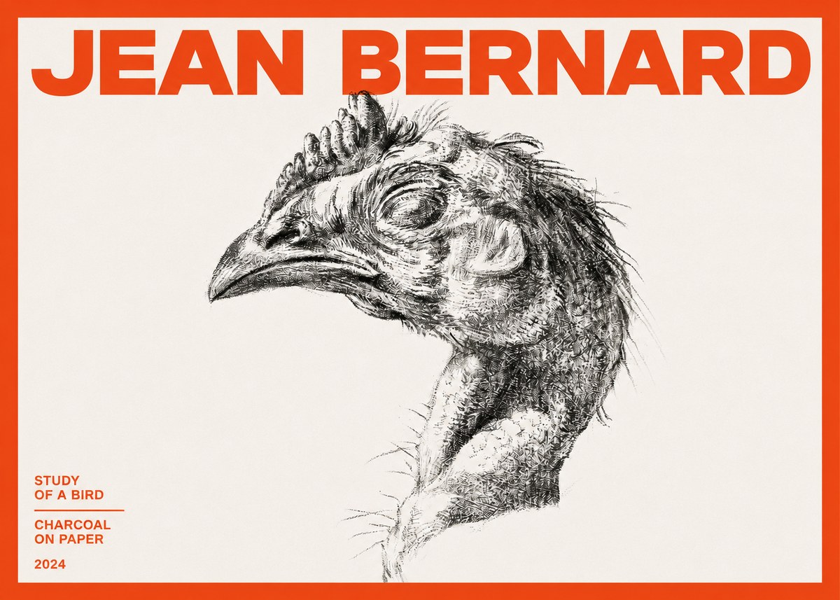 Jean Bernard Study of Form II No4 - Plakát