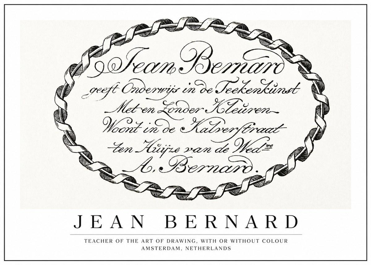 Jean Bernard Jean Bernard - Teacher of the Art of Drawing No1 - Plakát