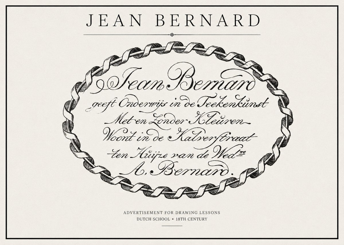 Jean Bernard Jean Bernard - Teacher of the Art of Drawing No2 - Plakát