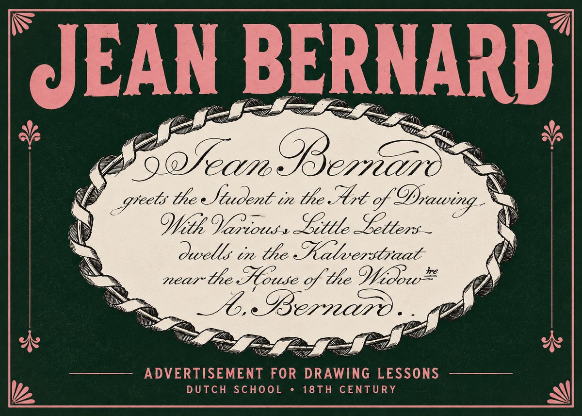 Jean Bernard Jean Bernard - Teacher of the Art of Drawing No5 - Plakát