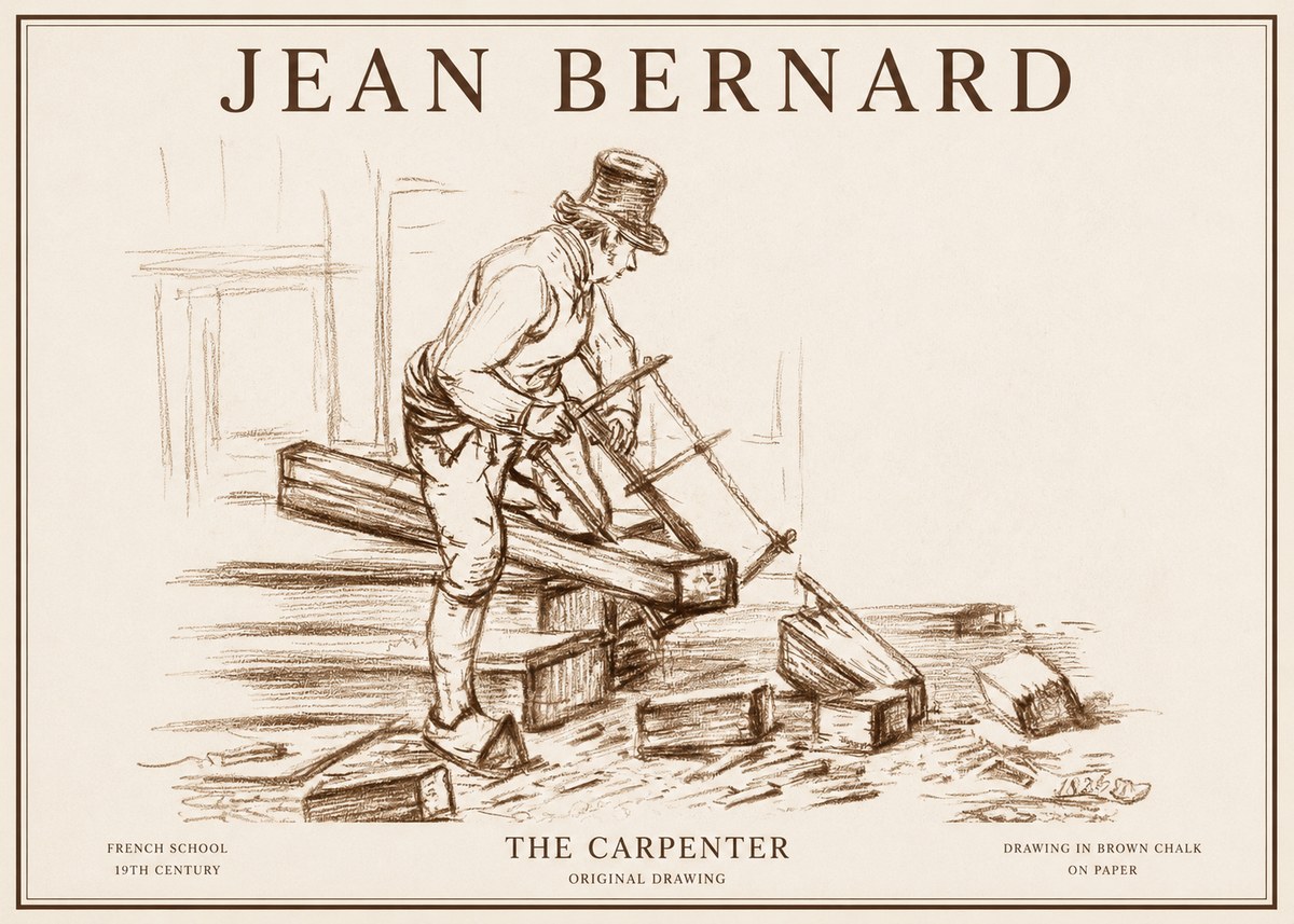 Jean Bernard The Carpenter No1 - Plakát
