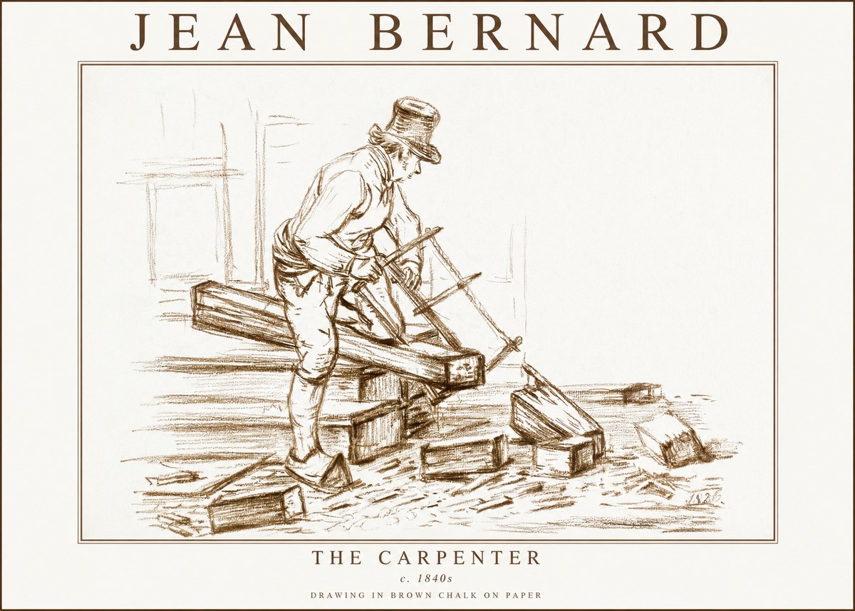 Jean Bernard The Carpenter No3 - Plakát