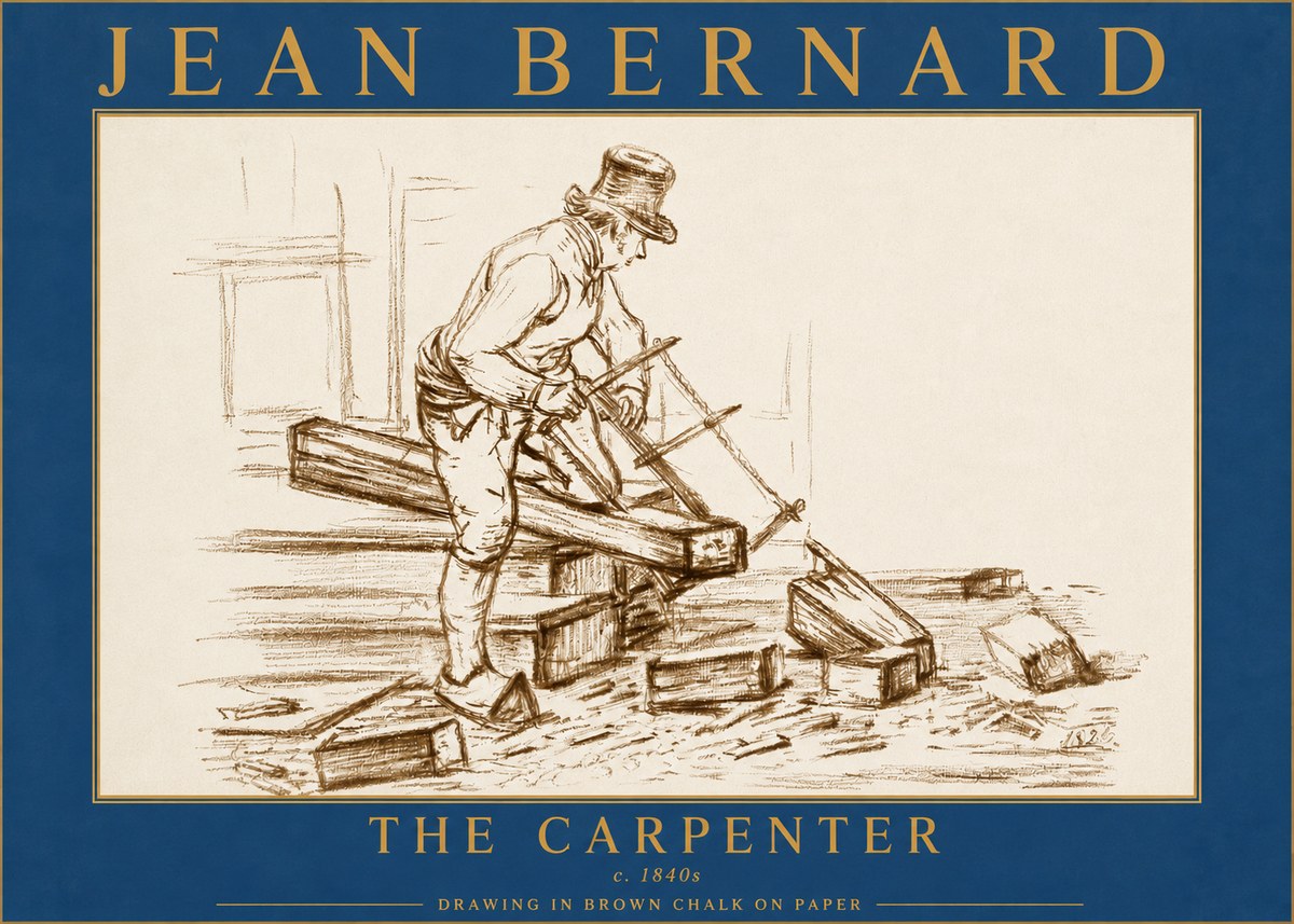 Jean Bernard The Carpenter No5 - Plakát