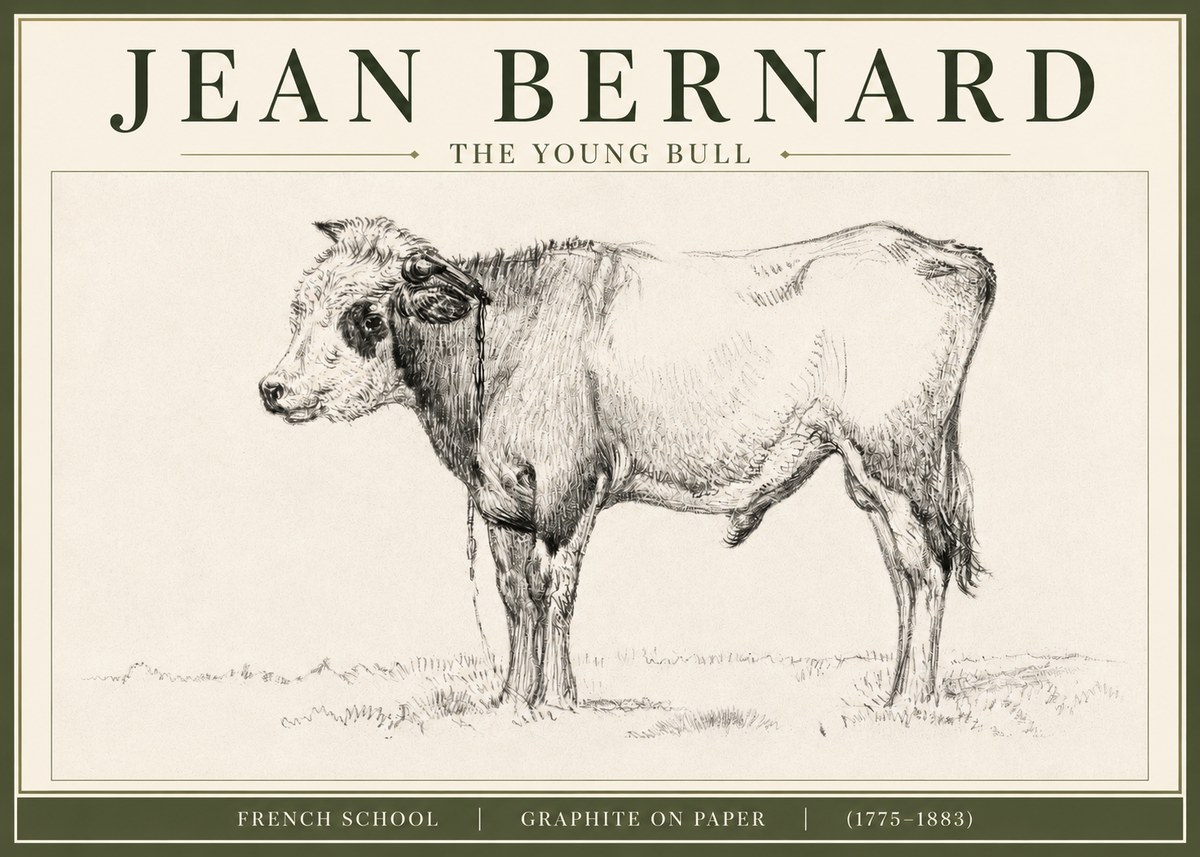Jean Bernard The Young Bull No3 - Plakát