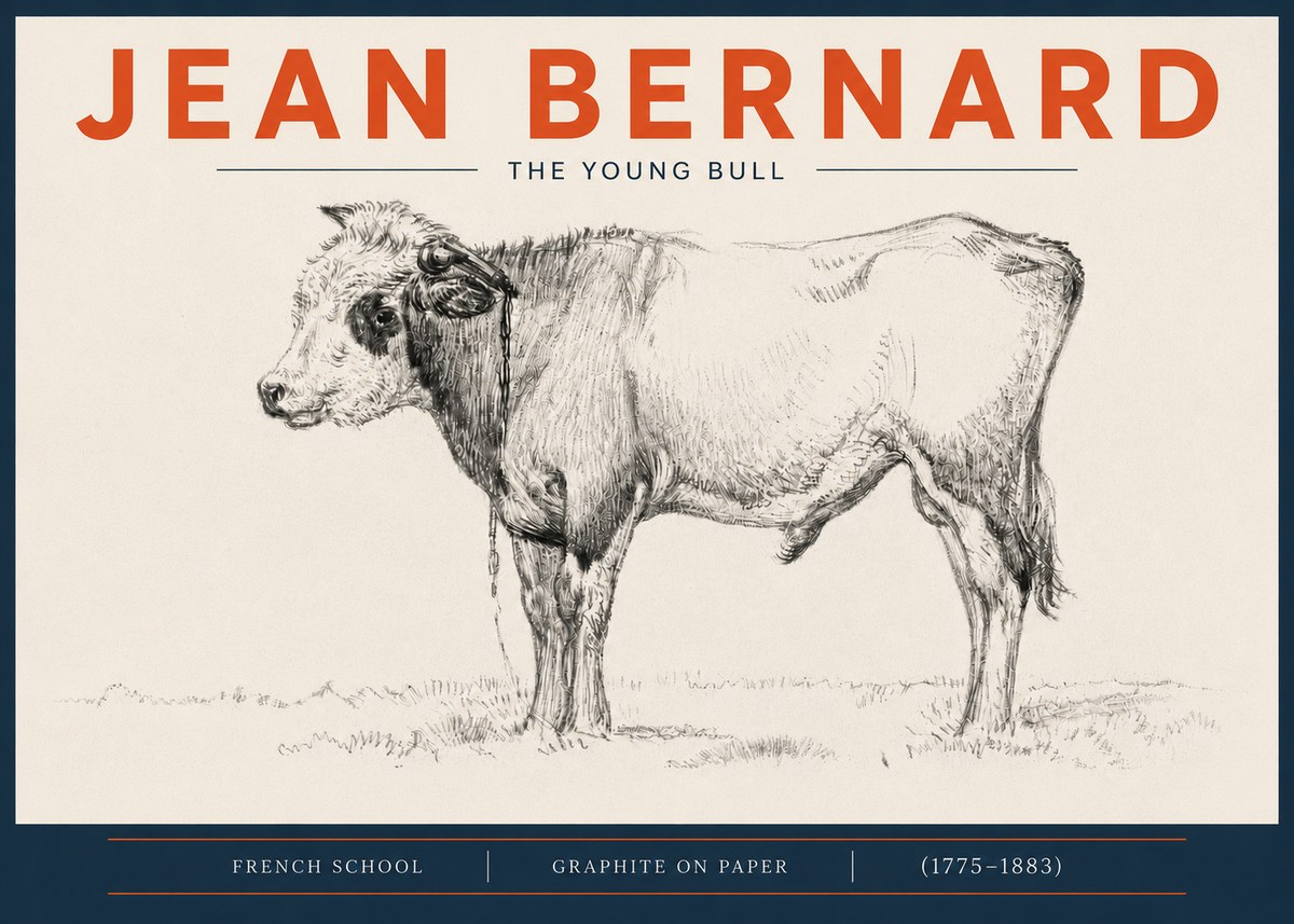 Jean Bernard The Young Bull No4 - Plakát