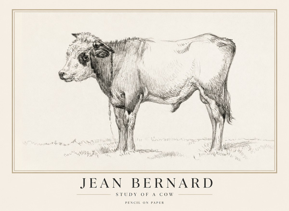 Jean Bernard The Young Bull No5 - Plakát