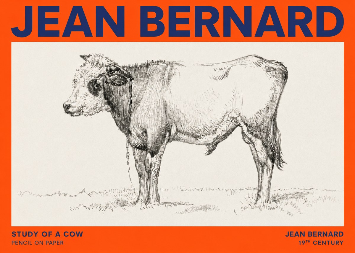 Jean Bernard The Young Bull No6 - Plakát