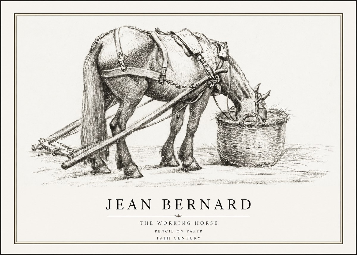 Jean Bernard The Working Horse No1 - Plakát