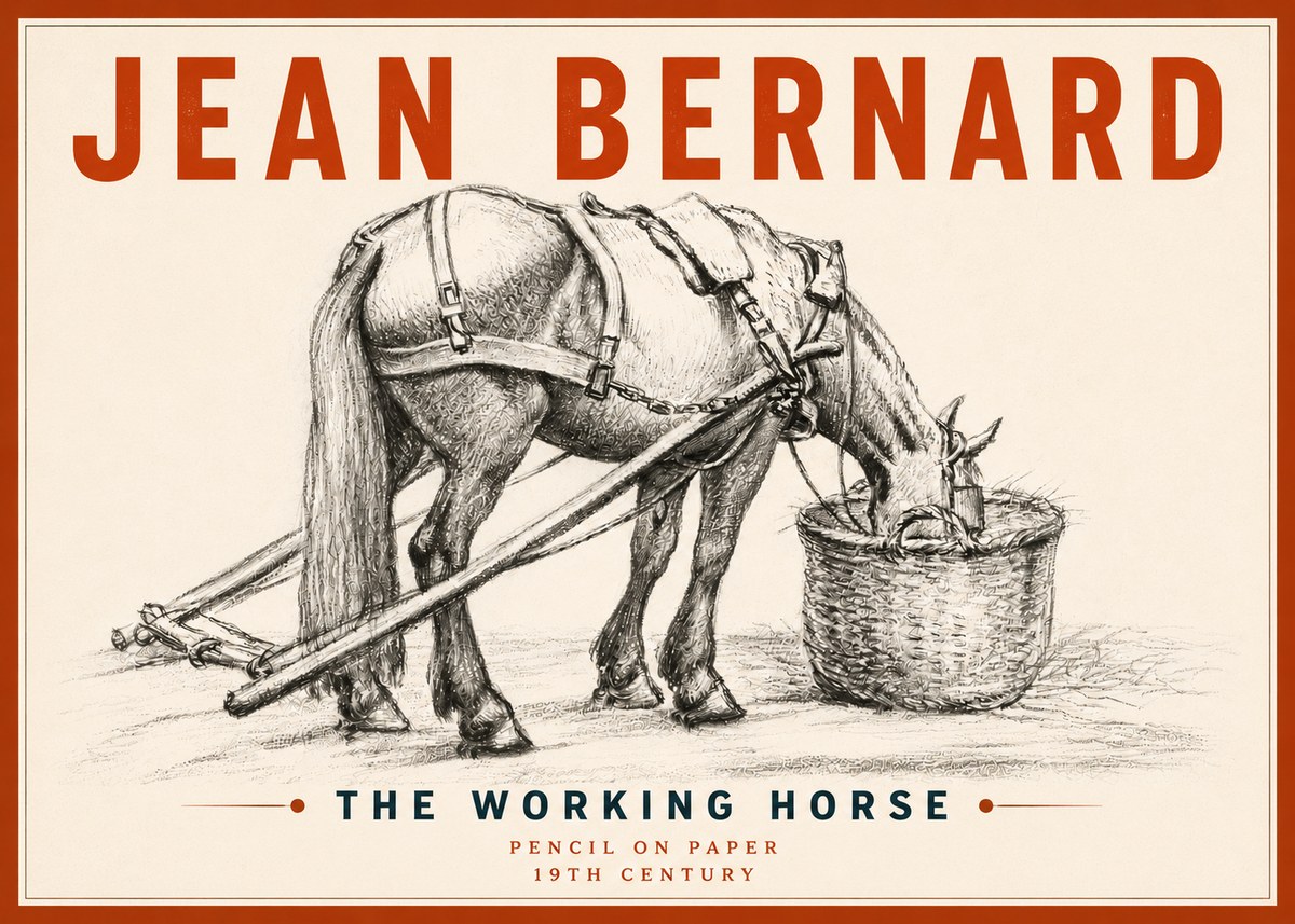 Jean Bernard The Working Horse No5 - Plakát