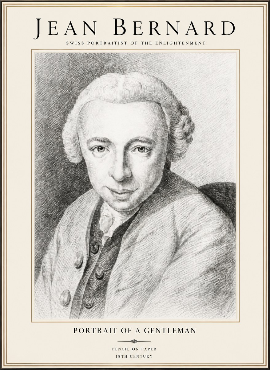 Jean Bernard Portrait of a Gentleman I No1 - Plakát