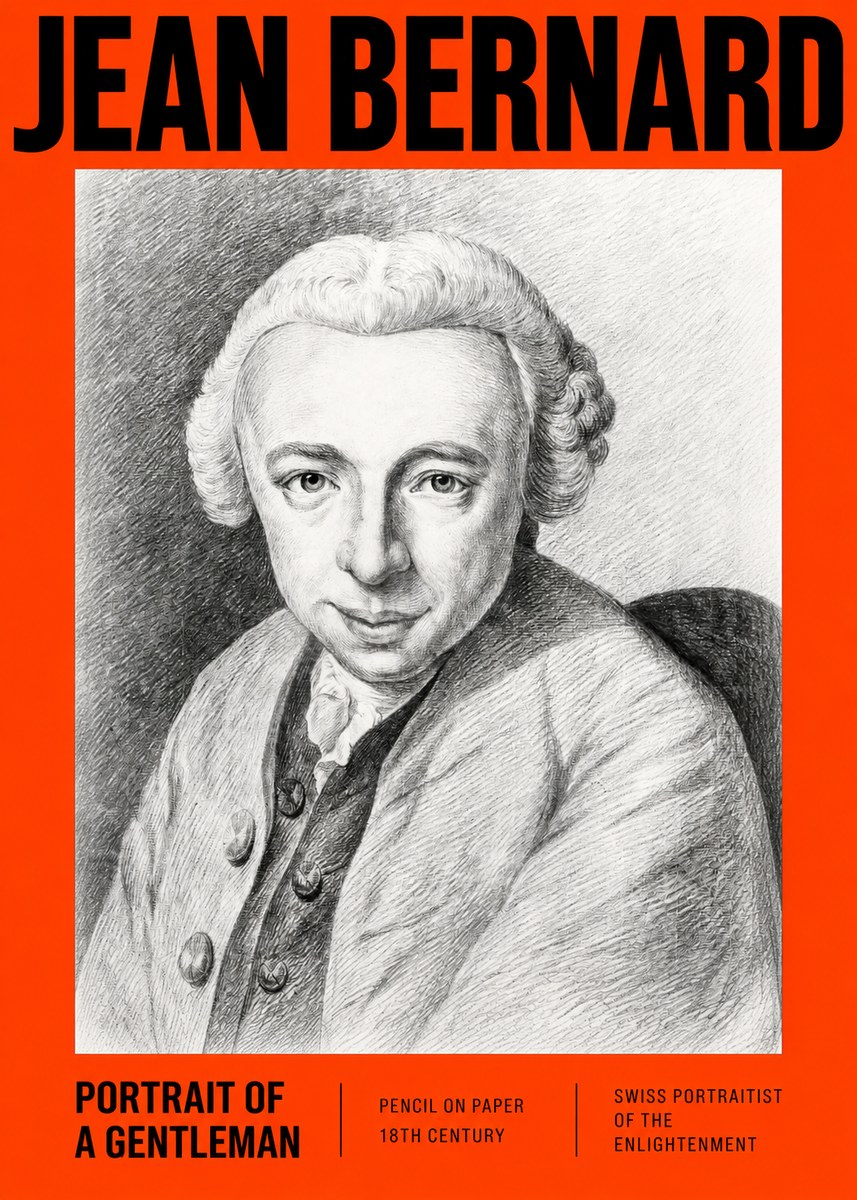 Jean Bernard Portrait of a Gentleman I No2 - Plakát