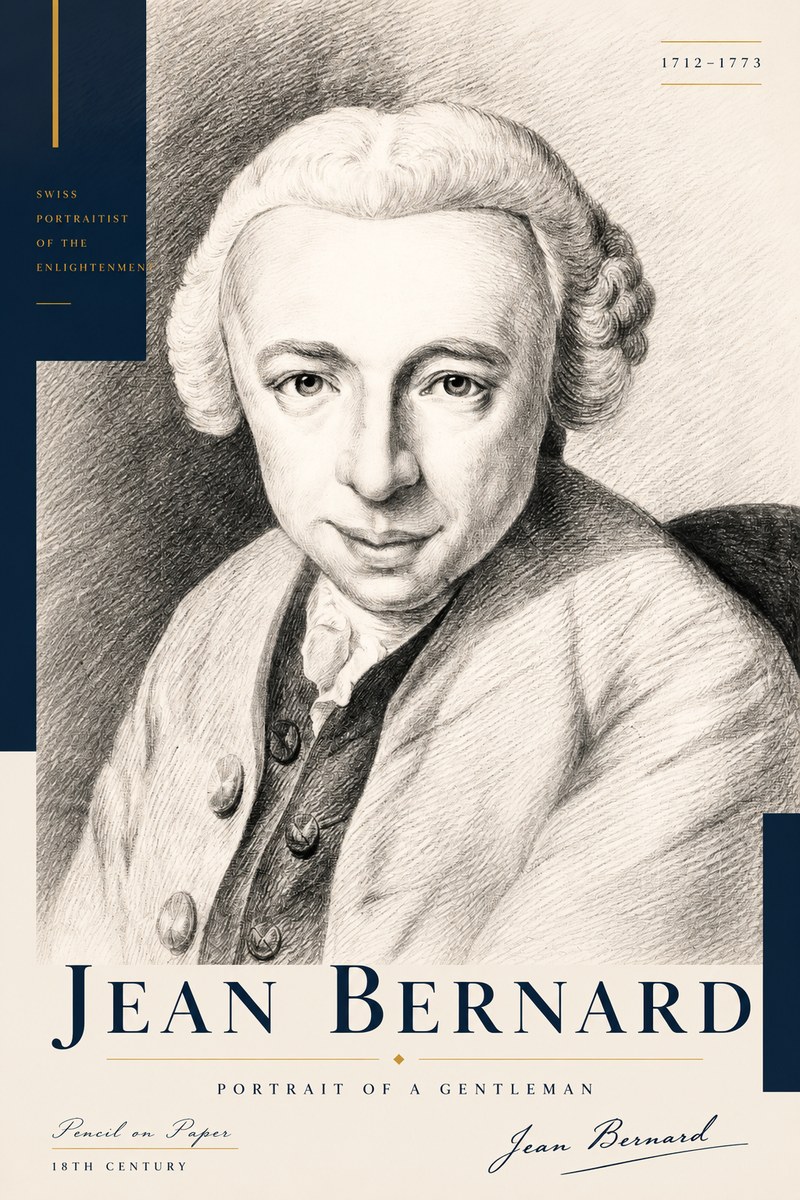 Jean Bernard Portrait of a Gentleman I No3 - Plakát