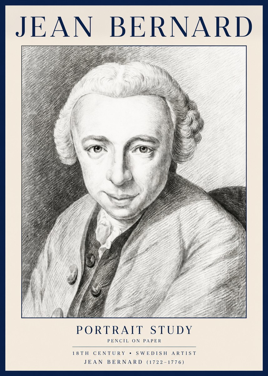 Jean Bernard Portrait of a Gentleman I No4 - Plakát