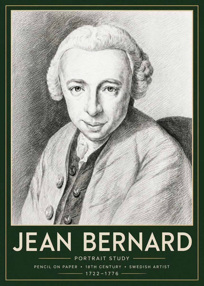 Jean Bernard Portrait of a Gentleman I No6 - Plakát