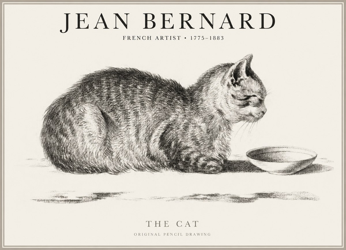Jean Bernard The Cat No1 - Plakát
