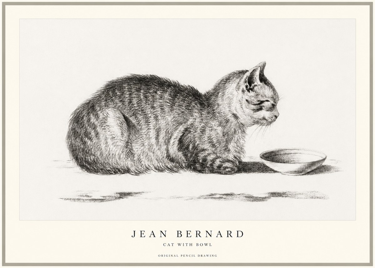 Jean Bernard The Cat No2 - Plakát