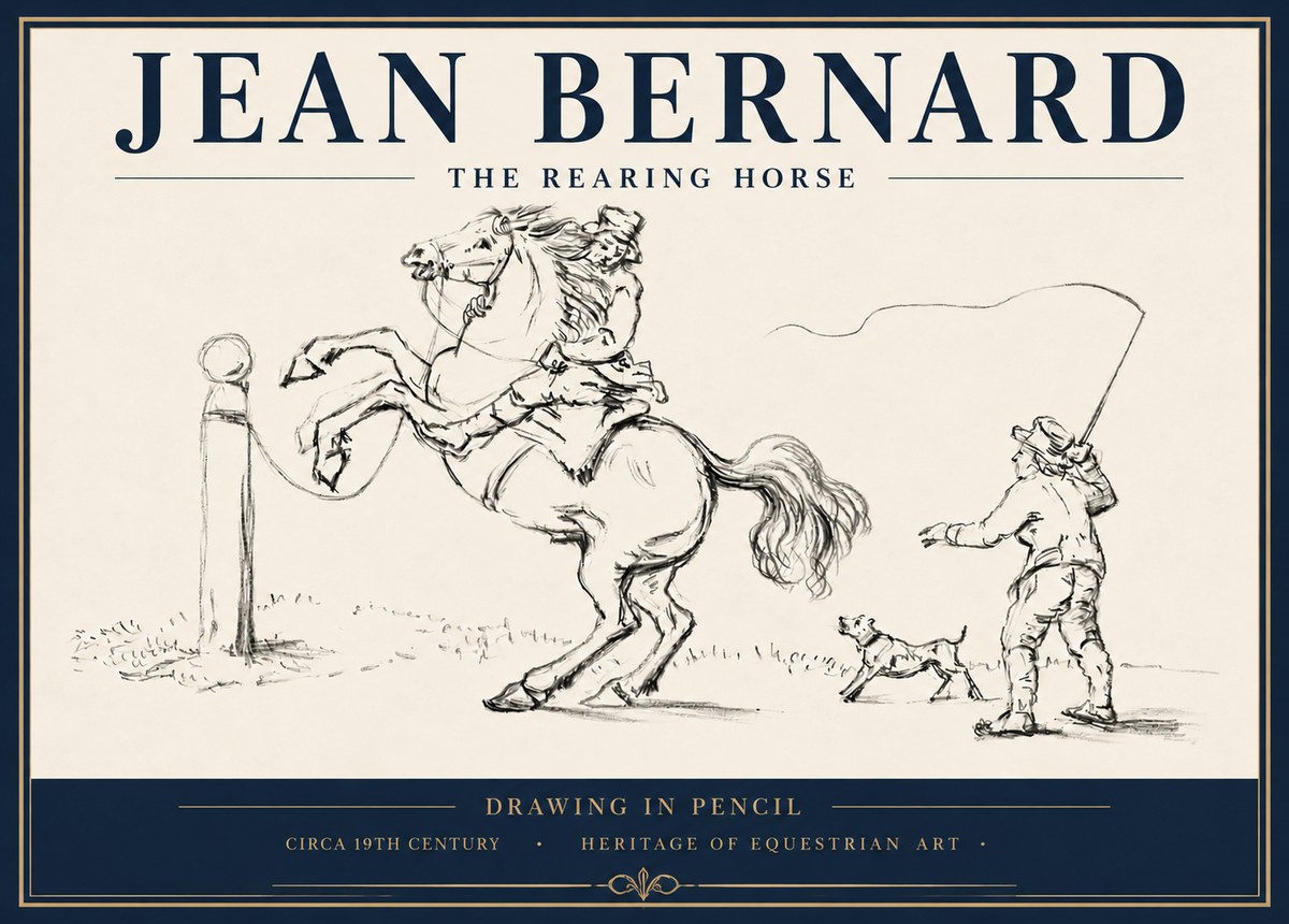 Jean Bernard The Rearing Horse I No5 - Plakát