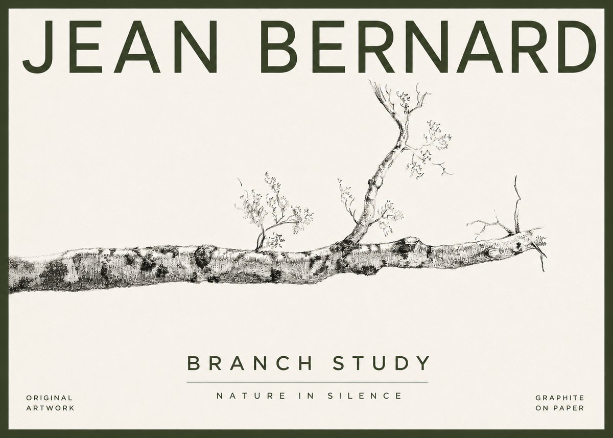 Jean Bernard Tree Branch Study No4 - Plakát