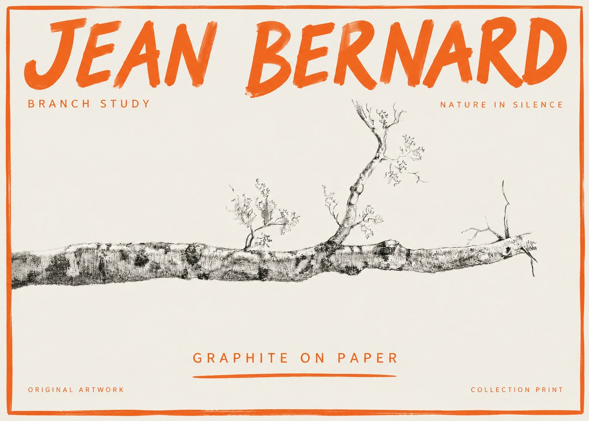 Jean Bernard Tree Branch Study No5 - Plakát