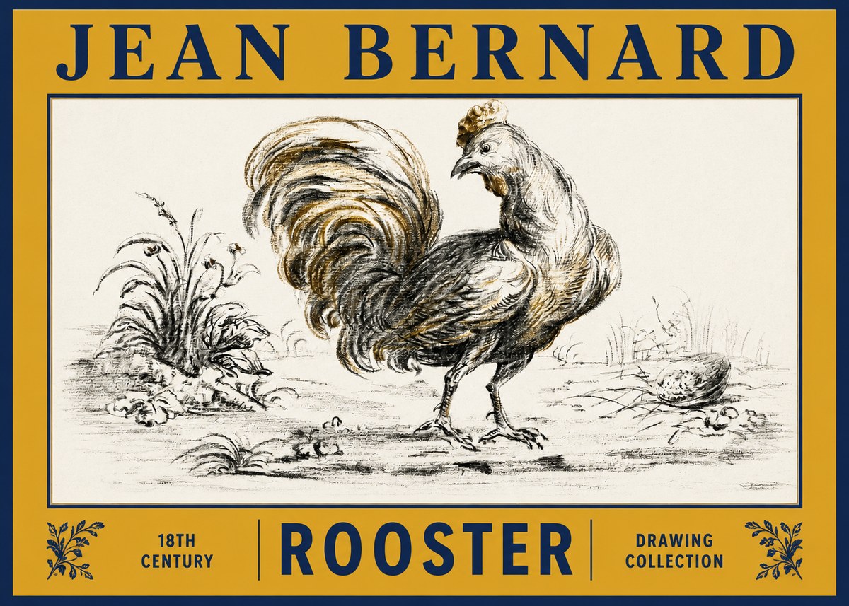 Jean Bernard Rooster No2 - Plakát