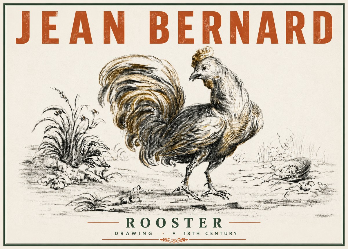 Jean Bernard Rooster No3 - Plakát