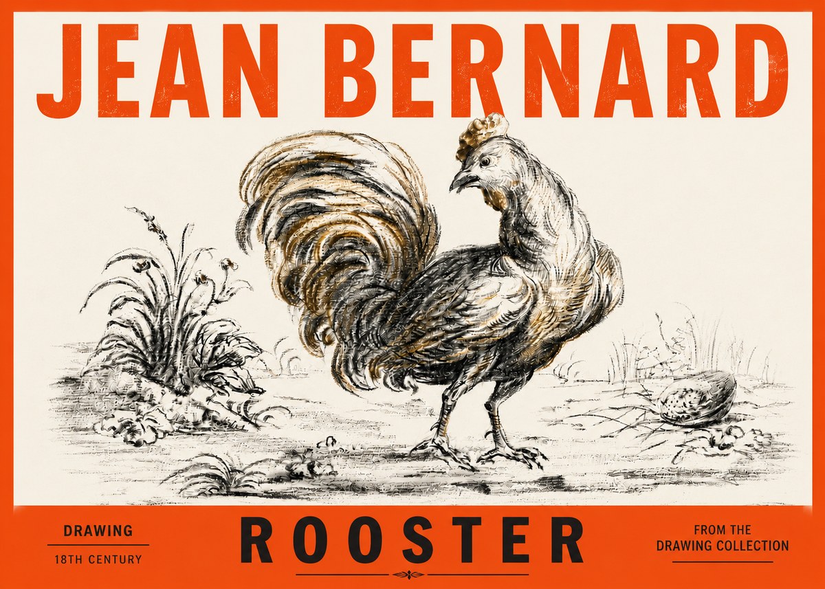 Jean Bernard Rooster No4 - Plakát