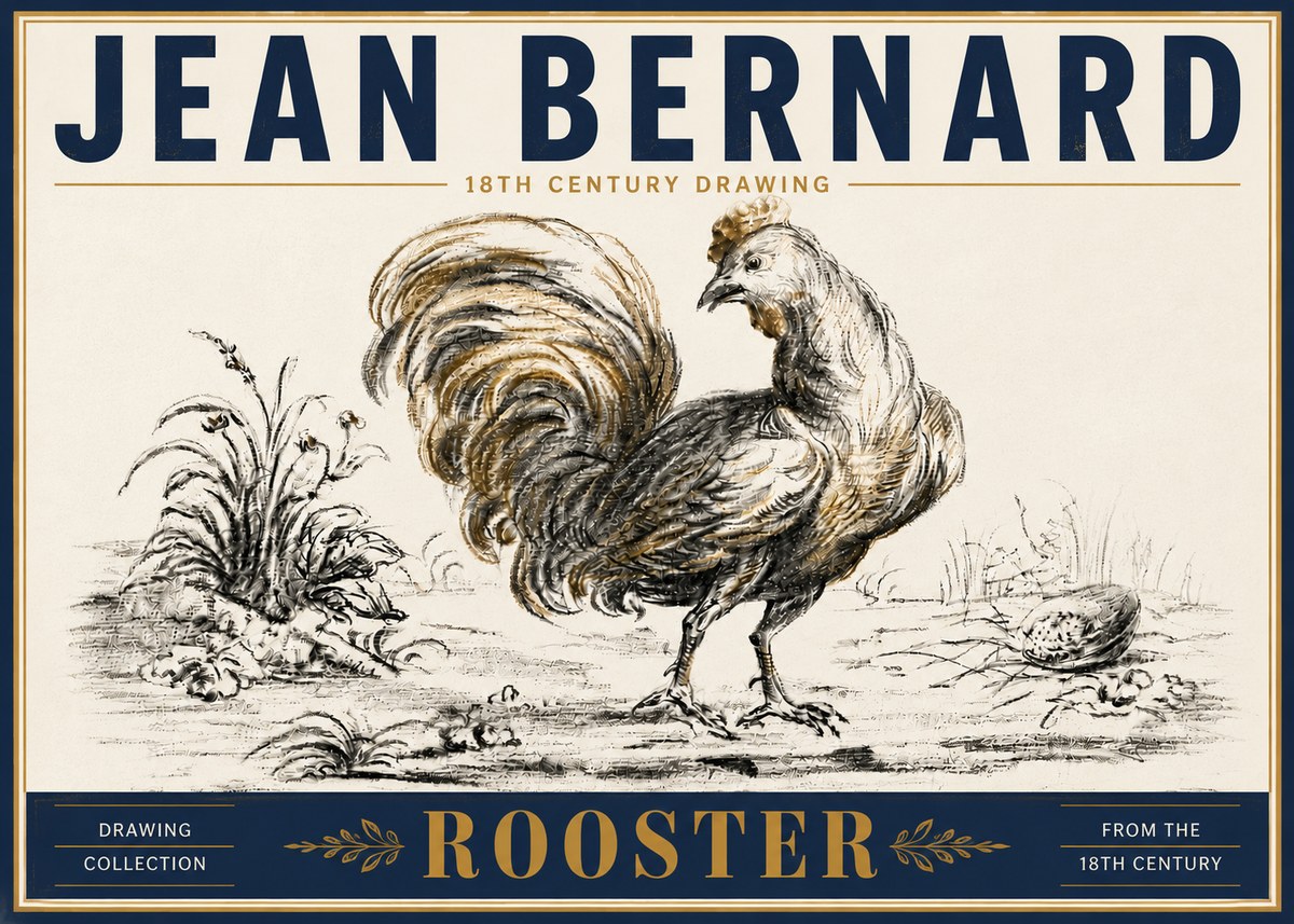 Jean Bernard Rooster No6 - Plakát