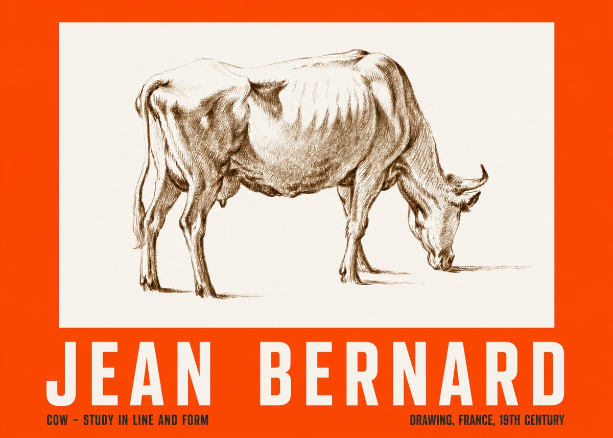 Jean Bernard Cow II No2 - Plakát