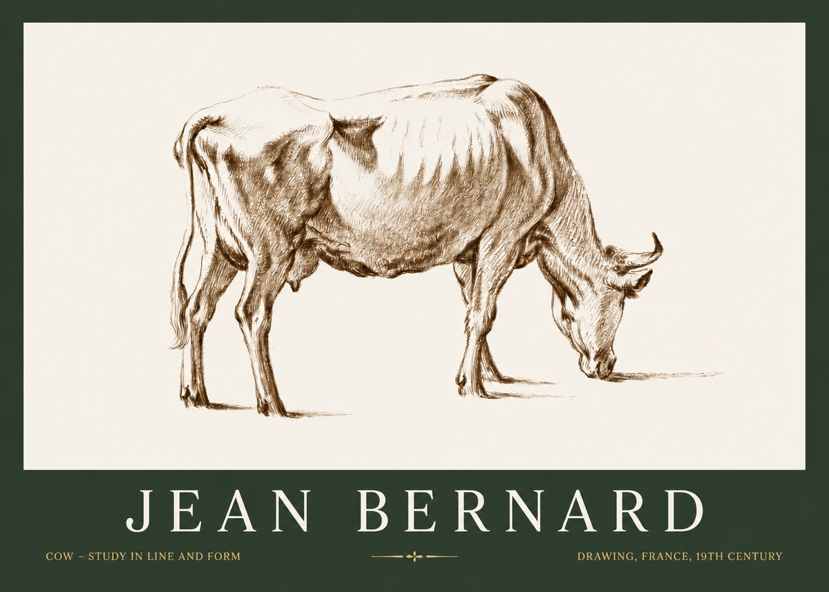 Jean Bernard Cow II No3 - Plakát