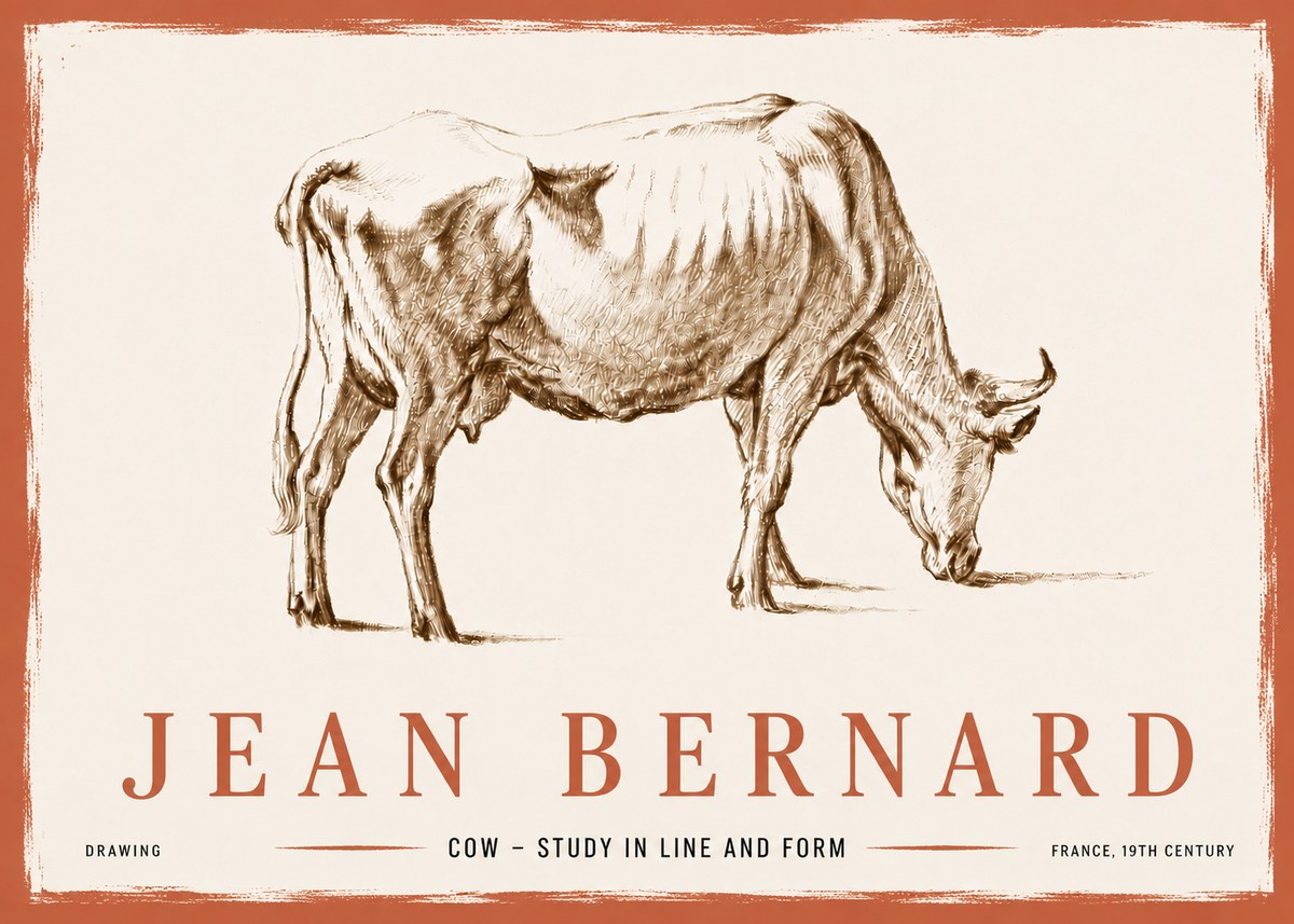 Jean Bernard Cow II No6 - Plakát