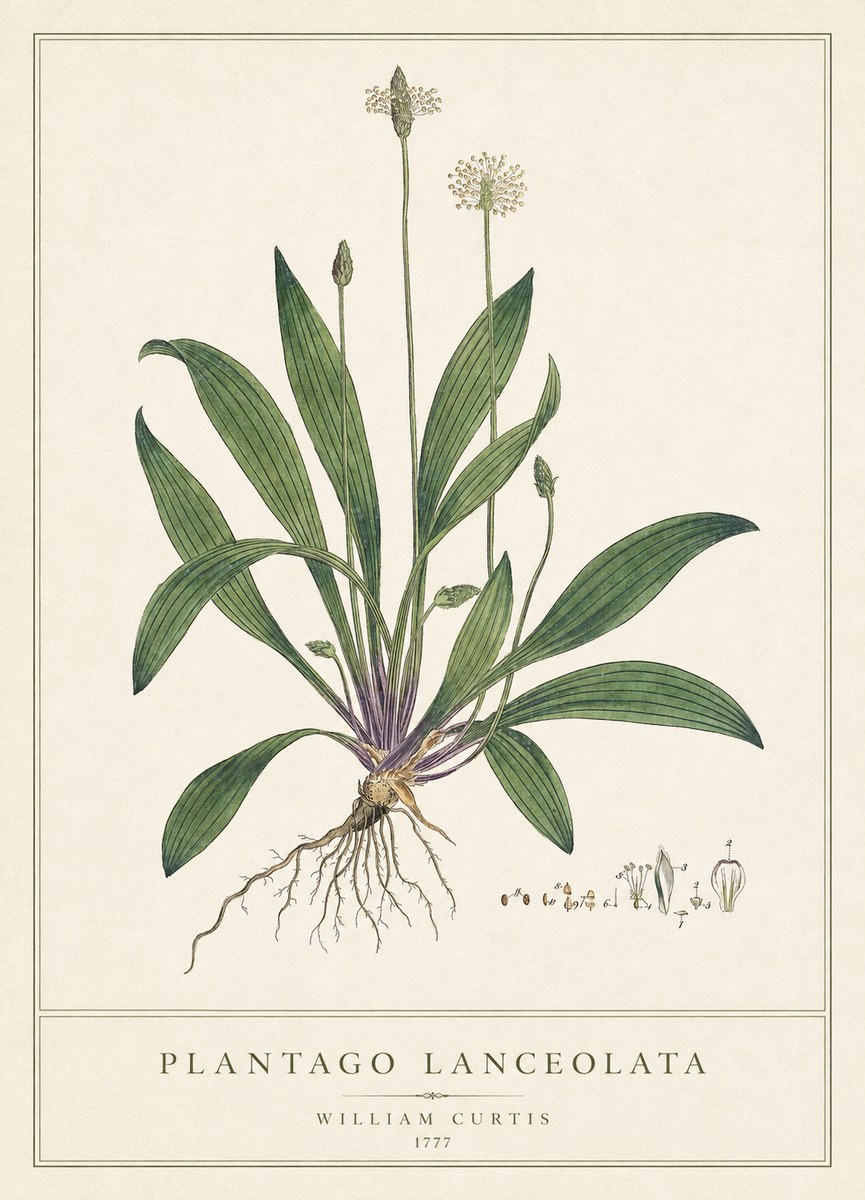 William Curtis Plantago Lanceolata III No1 - Plakát