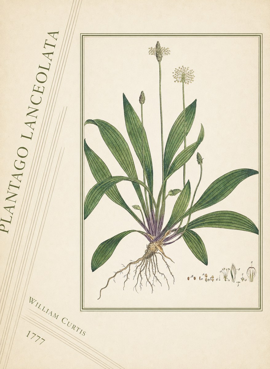 William Curtis Plantago Lanceolata III No4 - Plakát