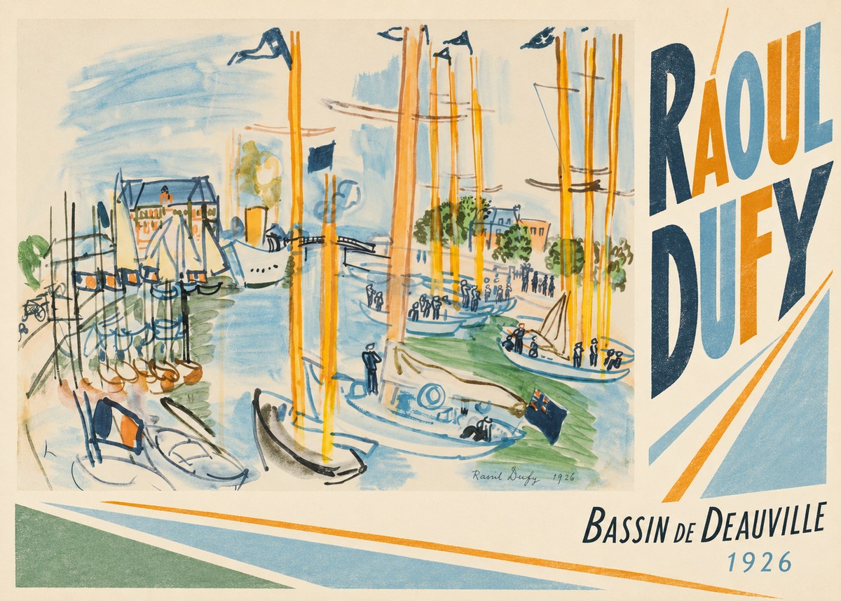 Raoul Dufy Bassin De Deauville No4 - Plakát